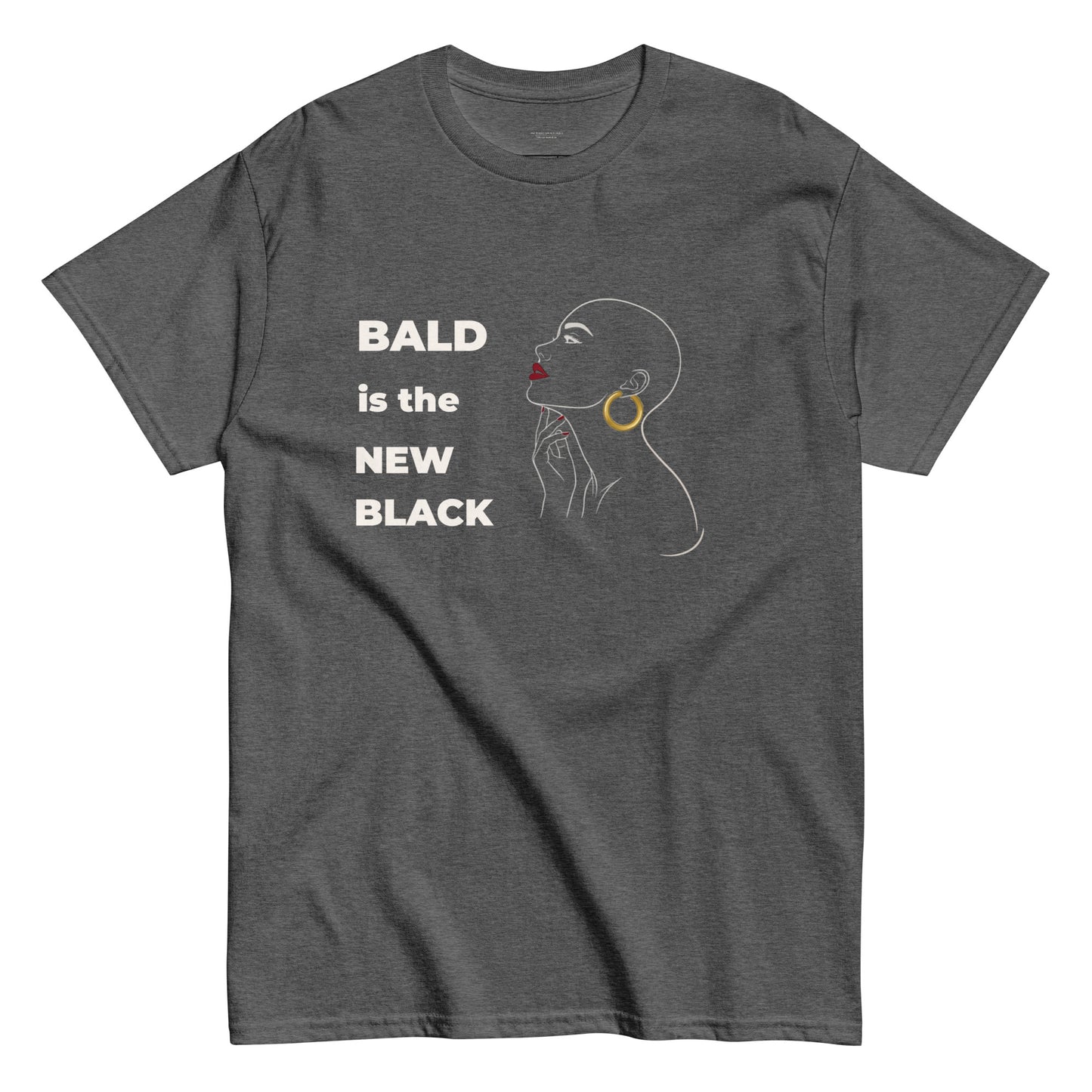 bald is the new black t-shirt alopecia hair loss confidence shirt for bald women