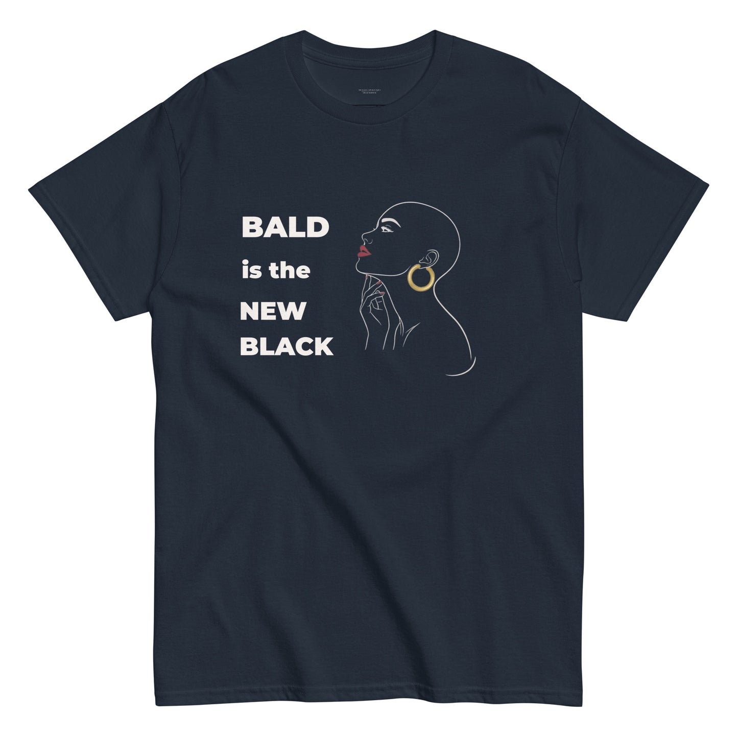 bald is the new black t-shirt alopecia hair loss confidence shirt for bald women