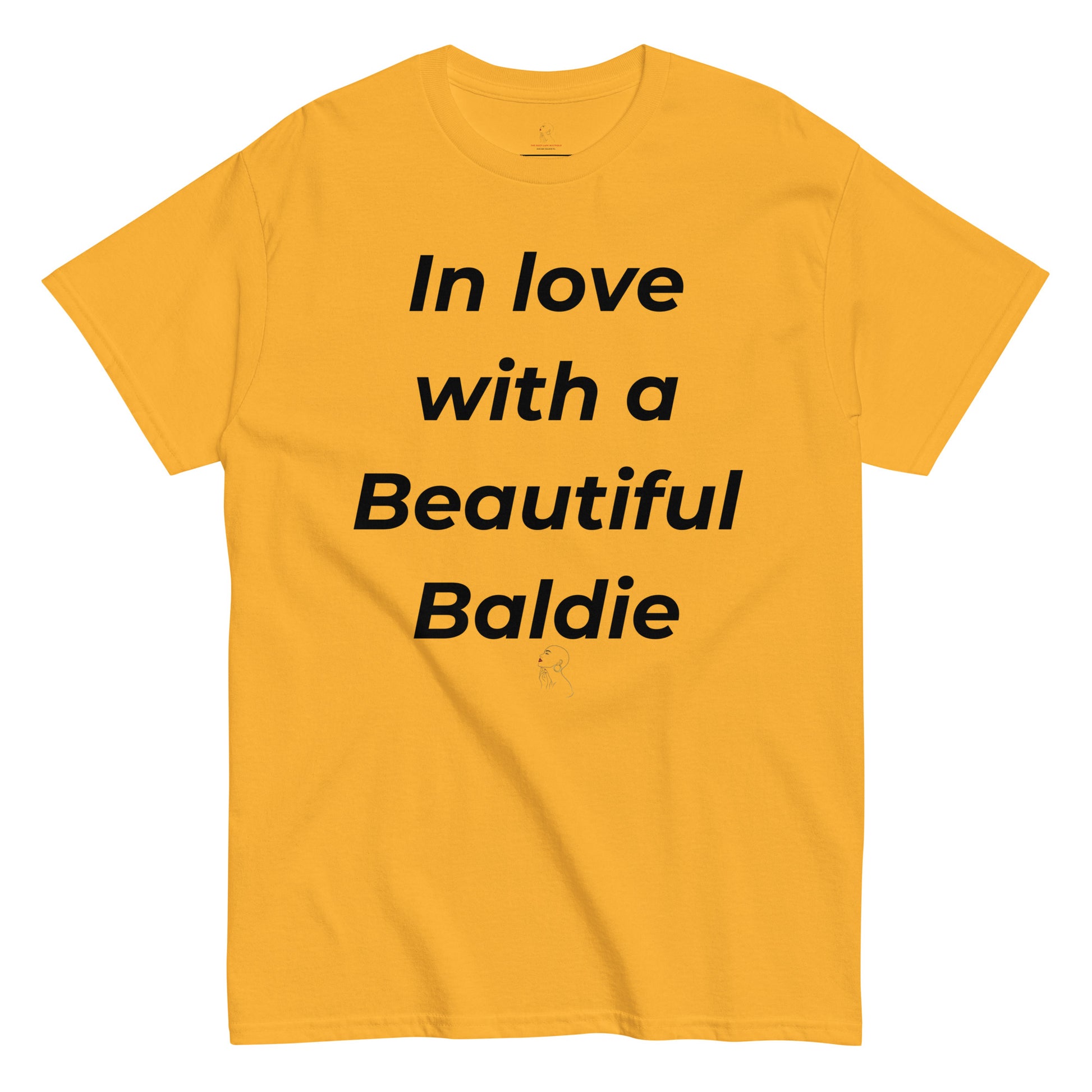 In love tee - gold