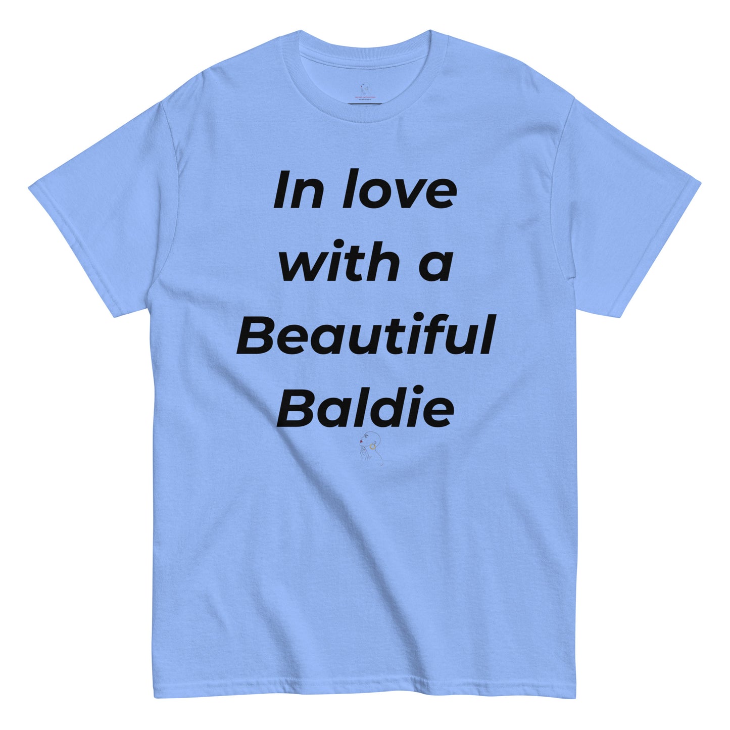 In love tee - carolina blue