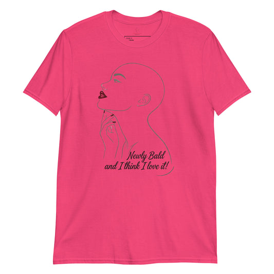 bald woman confidence t-shirt alopecia cancer support